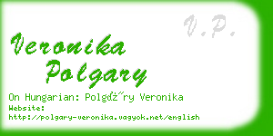 veronika polgary business card